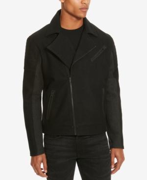 Kenneth Cole Reaction Men's Colorblocked Wool Moto Jacket