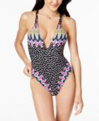 Bar Iii Magic Touch Printed One-piece Swimsuit, Only At Macy's Women's Swimsuit