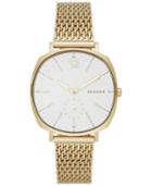 Skagen Women's Chronograph Rungsted Gold-tone Stainless Steel Mesh Bracelet Watch 34x39mm Skw2426