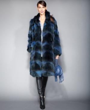 The Fur Vault Pieced Coyote-fur Coat