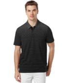 Perry Ellis Men's Big And Tall Striped Ombre Polo Shirt