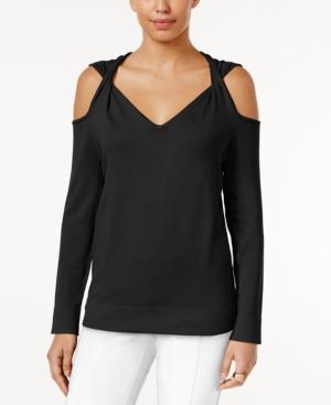 Alfani Cold-shoulder Twist Sweater, Only At Macy's
