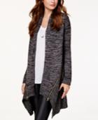 Material Girl Juniors' Asymmetrical-hem Cardigan, Only At Macy's