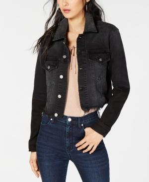 Kendall + Kylie Cotton Frayed-hem Denim Jacket