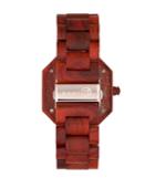 Earth Wood Acadia Wood Bracelet Watch Red 43mm