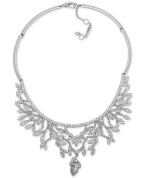 Jenny Packham Silver-tone Crystal Vine-inspired Collar Necklace, 16 + 2 Extender