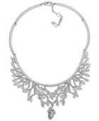 Jenny Packham Silver-tone Crystal Vine-inspired Collar Necklace, 16 + 2 Extender