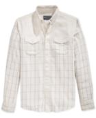 American Rag Windowpane Flannel Button-down Shirt, Only At Macy's