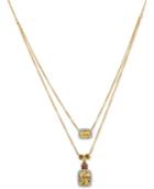 Le Vian Chocolatier Papaya Morganite (1-1/2 Ct. T.w.) And Diamond (1/5 Ct. T.w.) Layered Pendant Necklace In 14k Gold