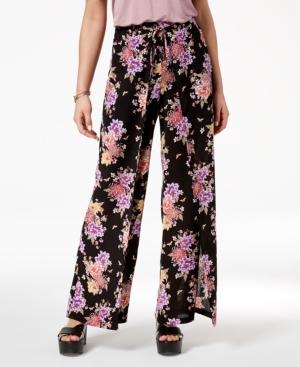 Hippie Rose Juniors' Printed Wrap Pants