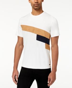 Sean John Men's Suede Pieced T-shirt