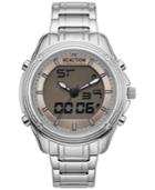 Kenneth Cole New York Men's Analog-digital Reaction Stainless Steel Bracelet Watch 46mm