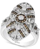 Le Vian Chocolatier Chocolate Deco Estate Diamond (3/4 Ct. T.w.) Ring In 14k White Gold