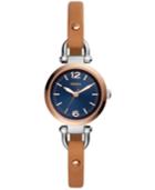 Fossil Women's Georgia Luggage Leather Strap Watch 26mm