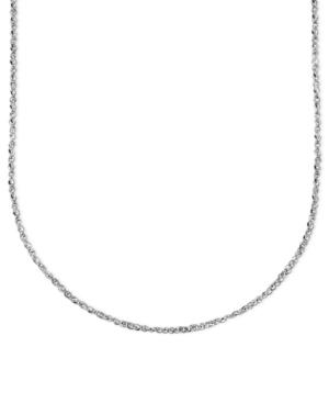 "14k White Gold Necklace, 20"" Perfectina Chain"