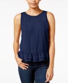 Maison Jules Ruffle-hem Top, Only At Macy's