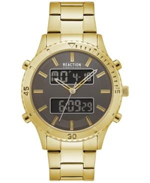 Kenneth Cole Reaction Men's Analog-digital Gold-tone Bracelet 44mm