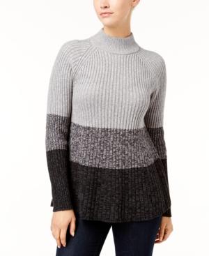 Style & Co Ribbed Swing Sweater, Created For Macy's