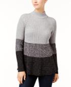 Style & Co Ribbed Swing Sweater, Created For Macy's