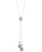 Marchesa Gold-tone Imitation Pearl Lariat Necklace, 28 + 3 Extender