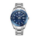 Men's Esq0160 Stainless Steel Bracelet Watch With Date Window, Blue Dial