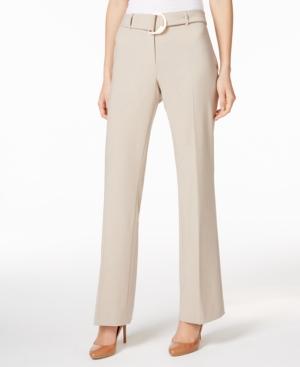 Calvin Klein Belted Straight-leg Pants