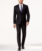 Vince Camuto Black Nailhead Slim-fit Suit