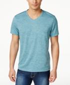Alfani Men's Heathered V-neck T-shirt, Classic Fit