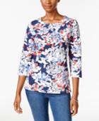 Alfred Dunner Uptown Girl Floral-print Top