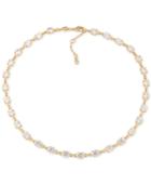 Carolee Gold-tone All-around Crystal Collar Necklace