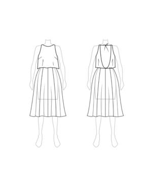 Customize: Switch To Petti Length - Fame And Partners Low-back Chiffon Petti Dress