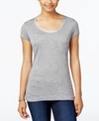 Calvin Klein Jeans Pocketed Metallic-neck T-shirt