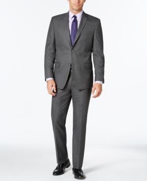 Marc New York By Andrew Marc Men's Slim-fit Gray Pinstripe Suit