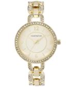 Charter Club Crystal Gold-tone Bracelet Watch 33mm, Only At Macy's