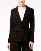 Shift Juniors' Belted Utility Blazer, Only At Macy's