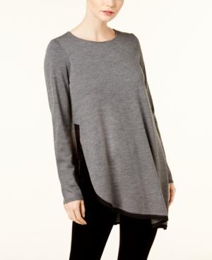 Eileen Fisher Wool Asymmetrical Sweater, Created For Macy's, Regular & Petite