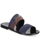 Roberto Cavalli Men's Giamaica Suede Colorblock Sandals Men's Shoes