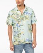 Tommy Bahama Men's Bird Dream Tropical-print Silk Shirt
