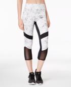 Material Girl Juniors' Cropped Illusion-contrast Leggings, Created For Macy's