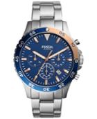 Fossil Men's Chronograph Crewmaster Stainless Steel Bracelet Watch 46mm Ch3059