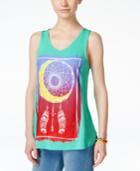 Belle Du Jour Juniors' Dream Catcher Split-back Graphic Tank