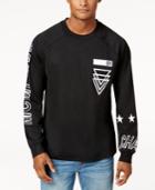 Guess Men's Graphic-print Mesh Long-sleeve T-shirt