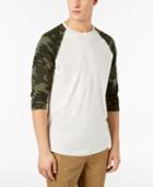 American Rag Men's Raglan Camo T-shirt, Created For Macy's