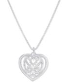 Thomas Sabo Filigree Heart Pendant Necklace In Sterling Silver