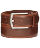 Tasso Elba 35mm Textured Inlay Belt, Only At Macy's