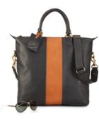 Polo Ralph Lauren Two-toned Leather Zip Tote