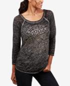 Lucky Brand Metallic Graphic-print T-shirt