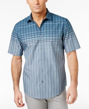 Alfani Men's Norwich Grid Cotton Shirt, Created For Macy's