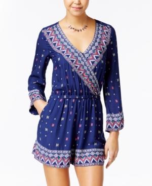 Roxy Printed Surplice Romper