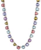 Anne Klein Gold-tone Multi-stone All-around Collar Necklace